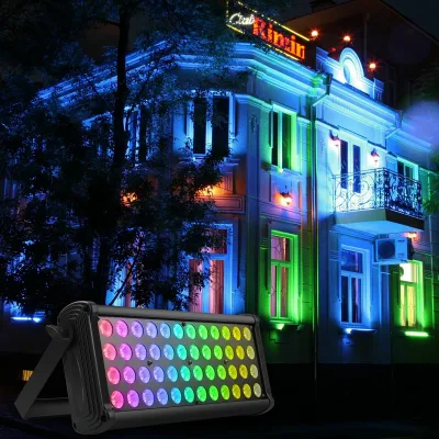 Applique murale LED RVB noire effet arc-en-ciel – image 2