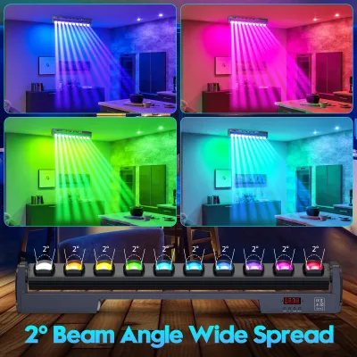 Barre lumineuse LED oscillante RGBW DMX – image 2