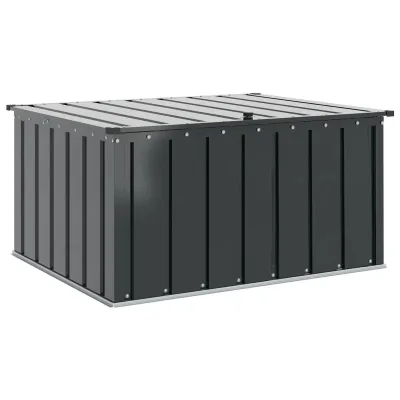 Boîte de rangement de jardin noire en acier – image 3