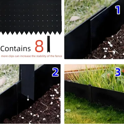 Bordures de jardin en acier, 6 bandes à marteler – image 3
