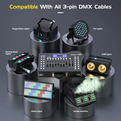 Console DMX sans fil 192 canaux avec récepteurs – image 2