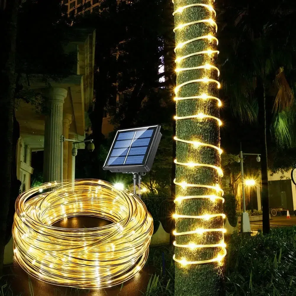 Guirlande lumineuse solaire 300 LED pour extérieur