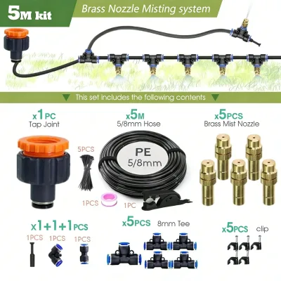 Kit de brumisation extérieur avec buses en laiton – image 2