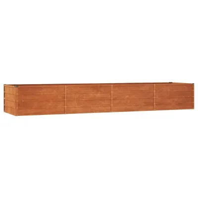 Lit de jardin surélevé en acier corten, 320 cm – image 2