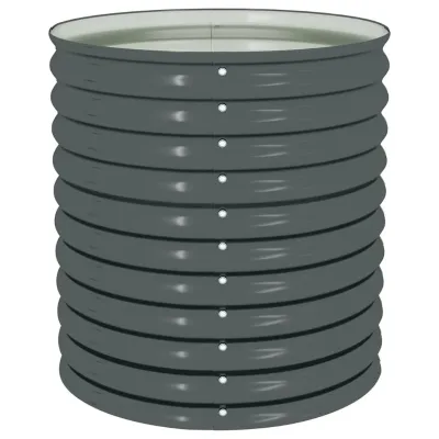 Lit de jardin surélevé gris en acier galvanisé – image 3