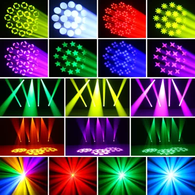 Lumière à tête mobile LED 150 W, 18 prismes, DMX512 – image 3