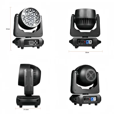 Projecteur LED à tête mobile RGBW, effet halo – image 2