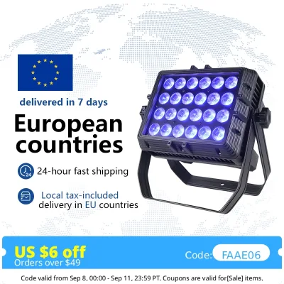 Projecteur Par LED étanche 24 × 18 W RGBWA UV