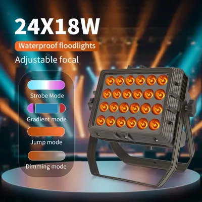 Projecteur Par LED étanche 24 × 18 W RGBWA UV – image 3
