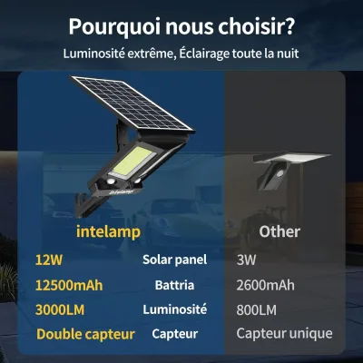 Projecteur solaire extérieur à détecteur de mouvement – image 3