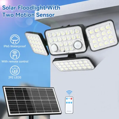Projecteur solaire LED à détecteur de mouvement
