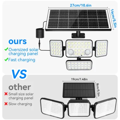 Projecteur solaire LED à détecteur de mouvement – image 3