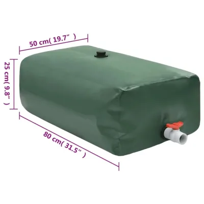 Réservoir d'eau pliable 100 L en PVC avec robinet – image 3