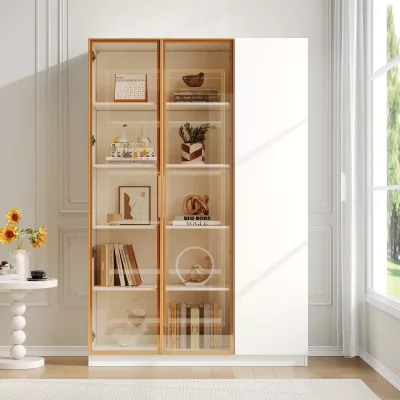 Vitrine à trois portes en verre trempé, LED – image 2